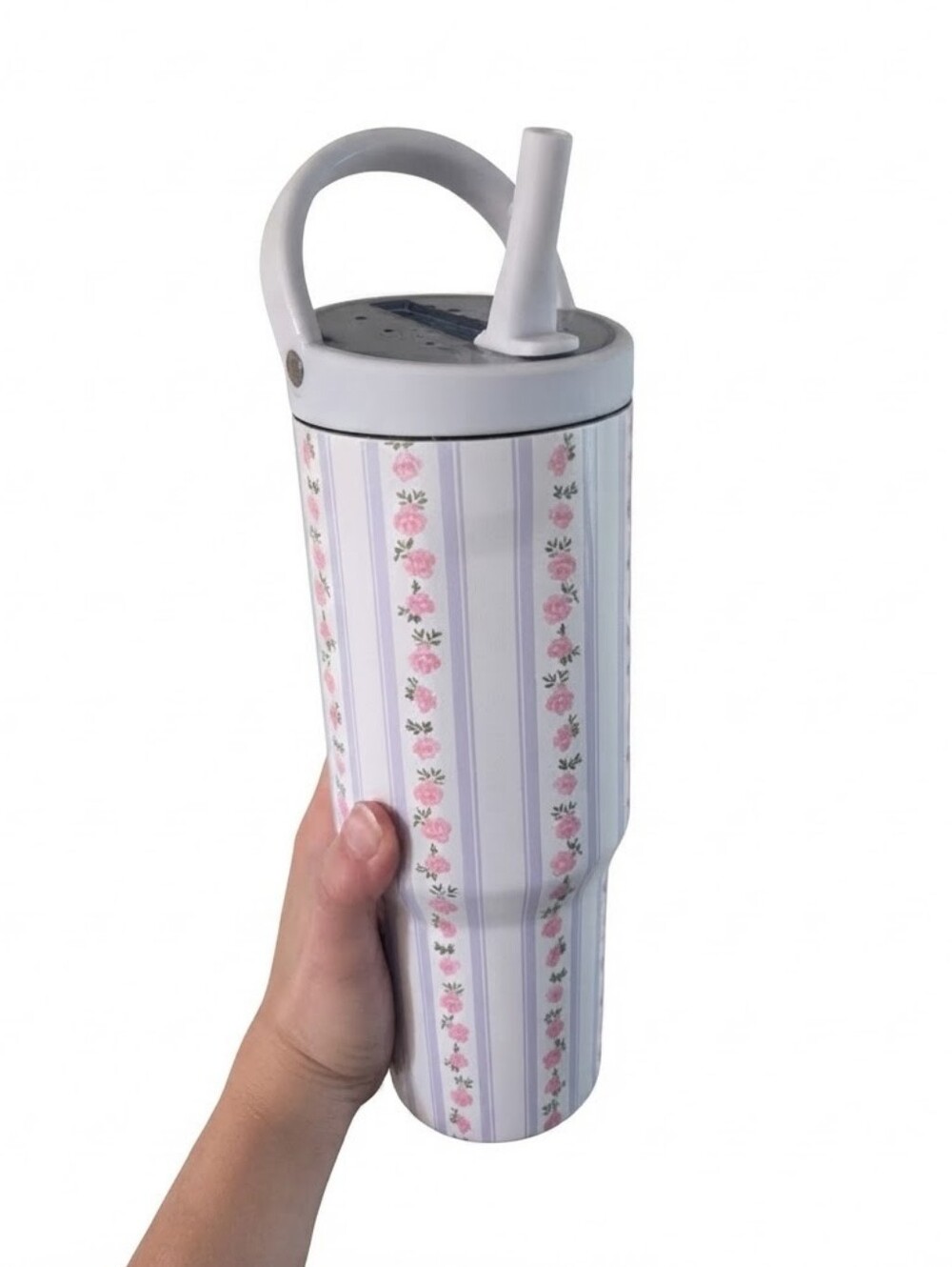 HydroJug Traveler 32oz 100% Leakproof Insulated Tumbler - Wildrose Floral Strip